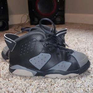Kids Air Jordan 6 Retro BT Black (TD)